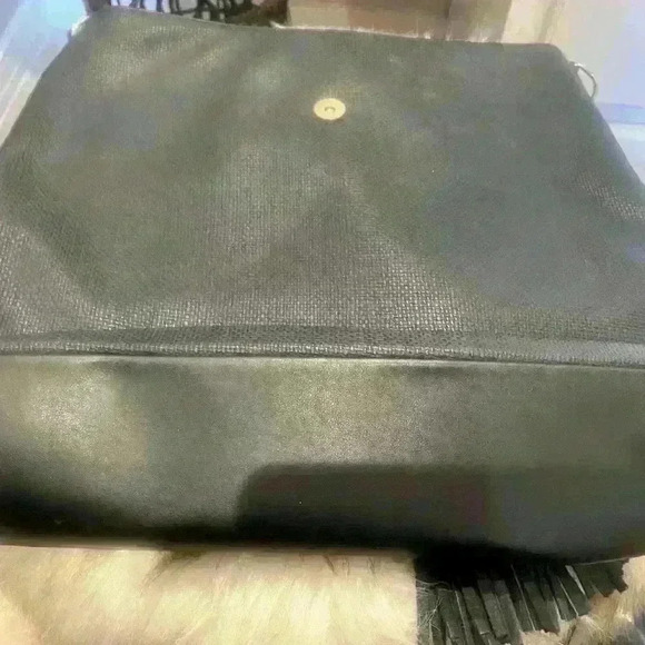 Stella & Dot black bag. Worn one time. Black  with magnetic closure. - Picture 5 of 5